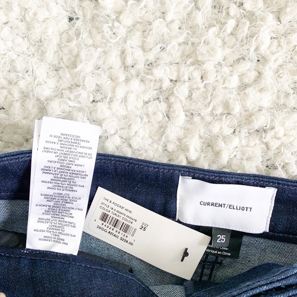 CURRENT/ELLIOT The 5 Pocket Denim Mini Skirt NWT - Picture 6 of 8